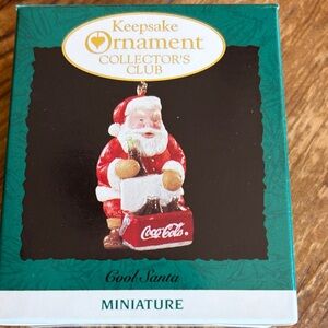 Hallmark Keepsake Ornament - Cool Santa with Coca-Cola